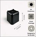 2 inch plastic pots (pack of 100)